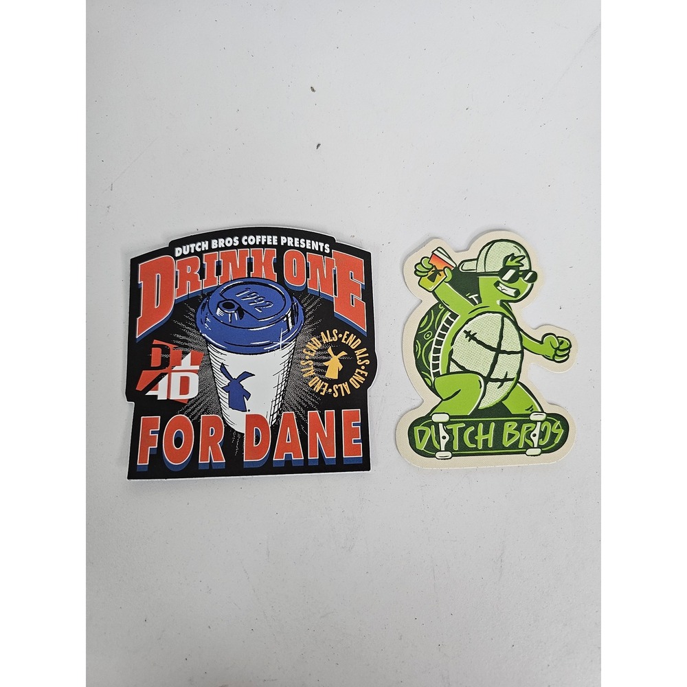Dutch Bros Coffee Sticker Drink One Dane 2024 Skateboarding‎ Turtle March 2026